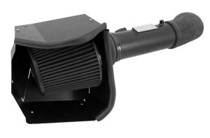 Ford F450 Super Duty Performance Air Intake - K&N Engineering - Blackhawk - Black - `11-`16